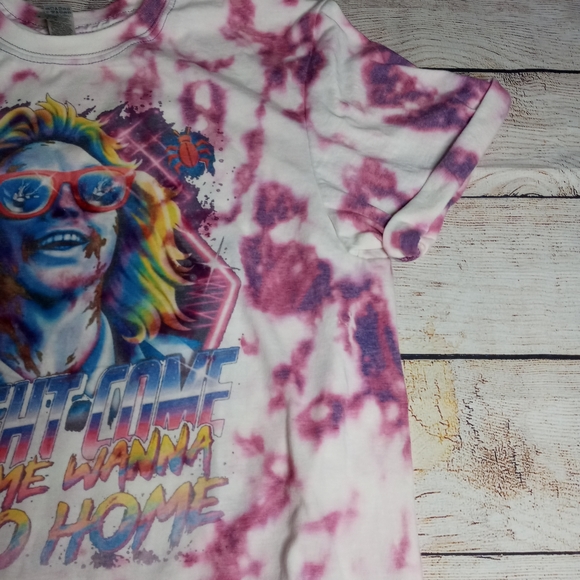 Bleached Retro Purple Beetlejuice Shirt - Picture 6 of 8